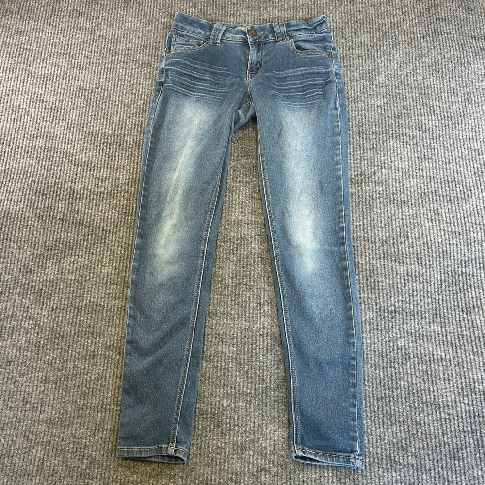 Paris Blues Medium Wash Whiskered Skinny Jeans Size 7 MMA2078T